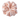Light Pink Silk Scrunchie with Filling